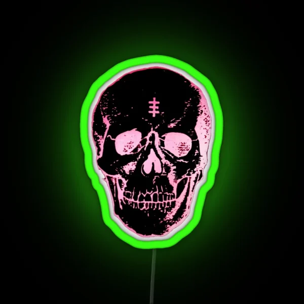 Psychic TV Scull Design RGB Neon Sign