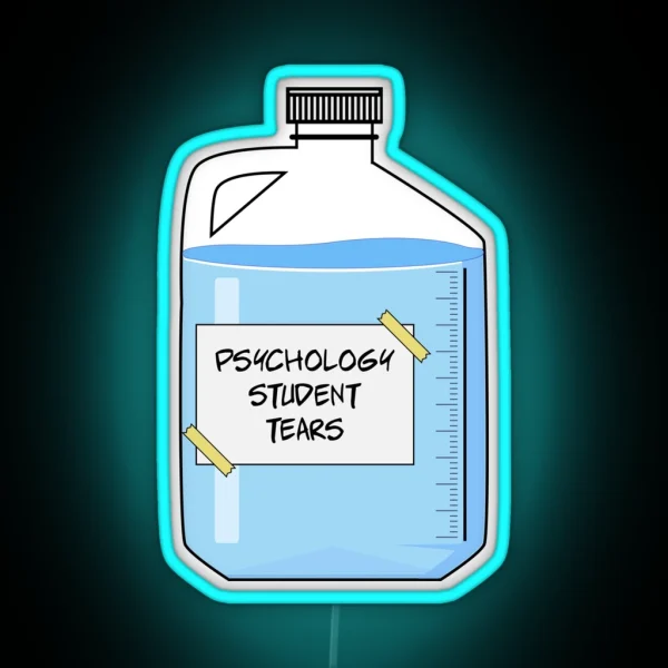 Psychology Student Tears Funny Psychology RGB Neon Sign
