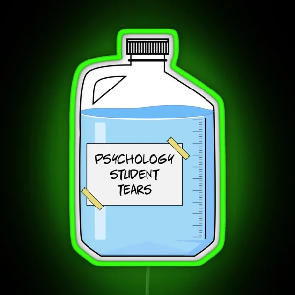 Psychology Student Tears Funny Psychology RGB Neon Sign