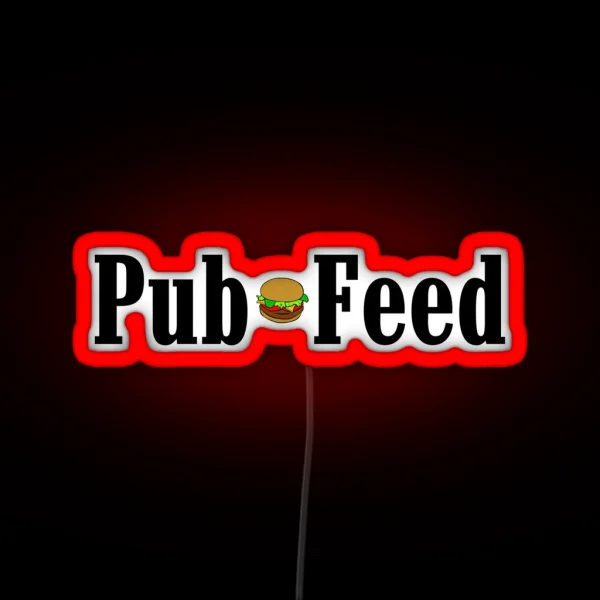 Pub Feed RGB Neon Sign