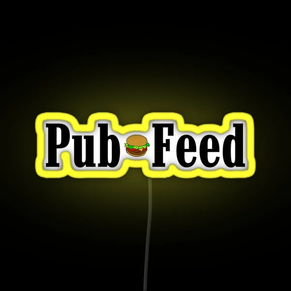 Pub Feed RGB Neon Sign