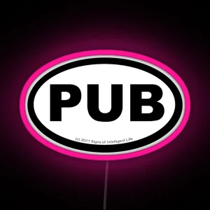 PUB Location Led RGB Neon Sign