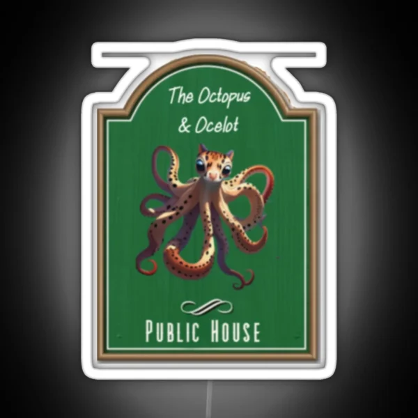 Pub Signs The Octopus And Ocelot RGB Neon Sign