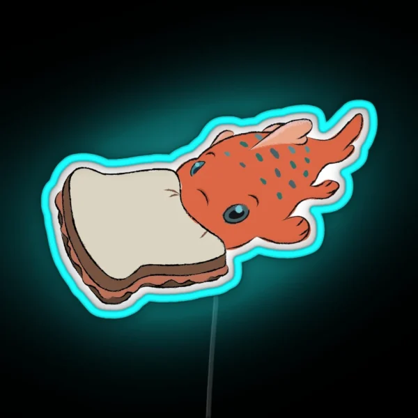 Pudge The Fish RGB Neon Sign