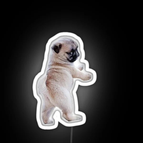 Pug Puppy RGB Neon Sign