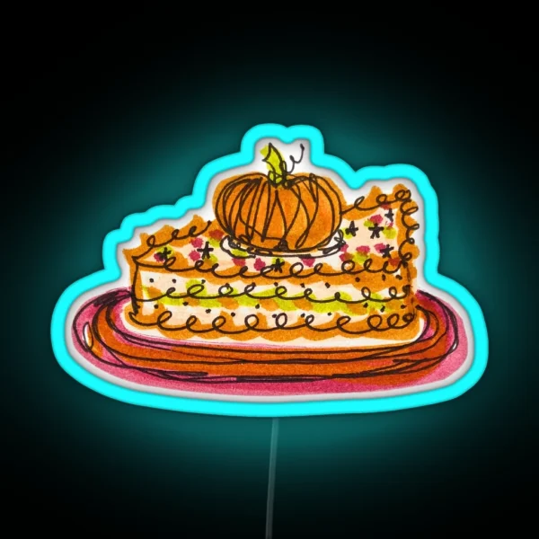 Pumpkin Cake RGB Neon Sign