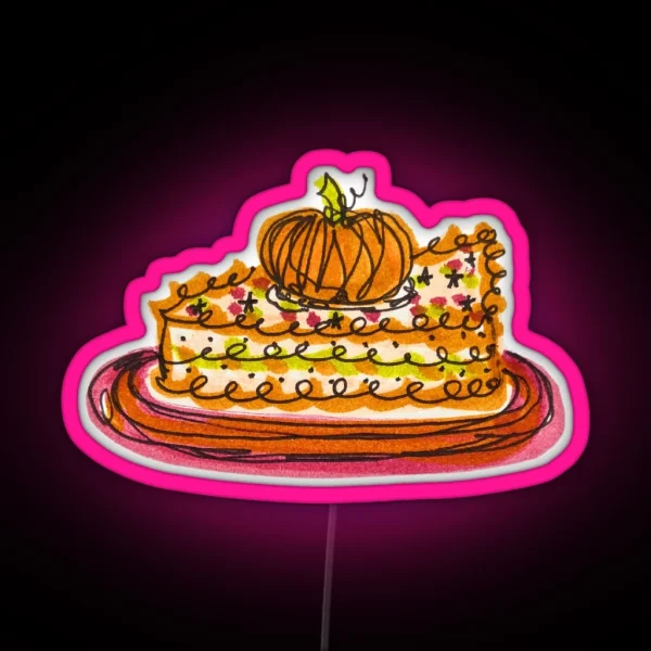 Pumpkin Cake RGB Neon Sign