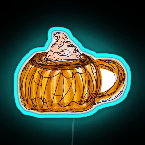 Pumpkin Drink RGB Neon Sign