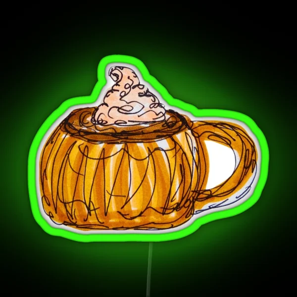 Pumpkin Drink RGB Neon Sign
