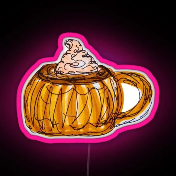 Pumpkin Drink RGB Neon Sign