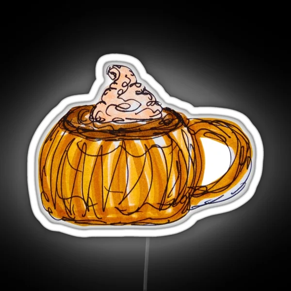 Pumpkin Drink RGB Neon Sign
