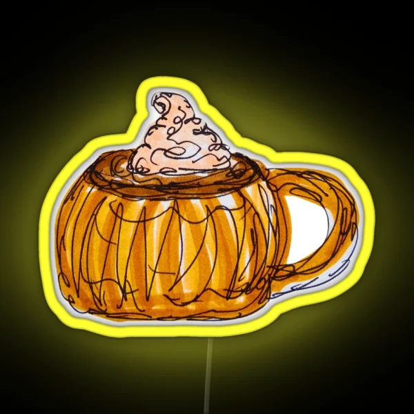 Pumpkin Drink RGB Neon Sign