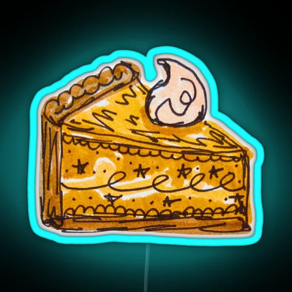 Pumpkin Pie RGB Neon Sign