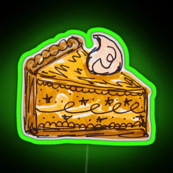 Pumpkin Pie RGB Neon Sign