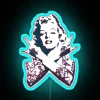 Retro Glamour Punk Rock Chic Neon Sign with RGB Color