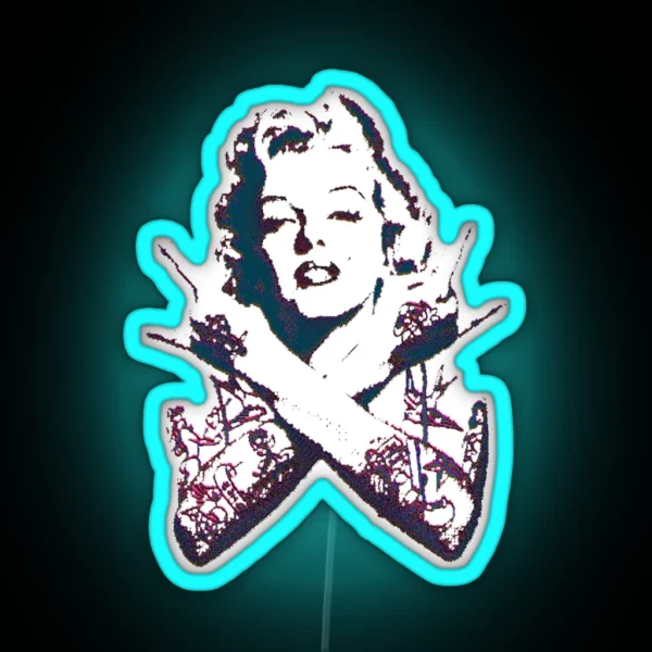 Punk Marilyn RGB Neon Sign