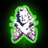 Add a rebellious touch with this pink punk Marilyn sign.