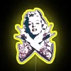 Vibrant Marilyn Monroe-inspired RGB LED neon punk rock signage decoration