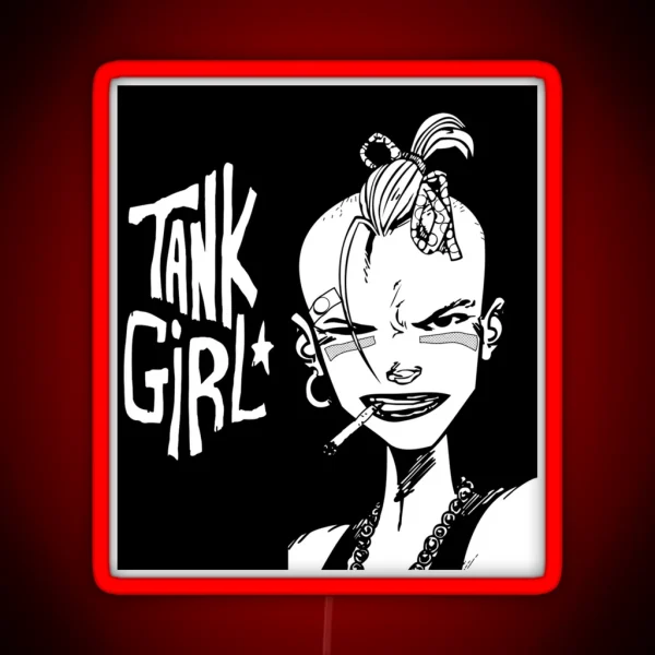 Punk Tank Girl RGB Neon Sign