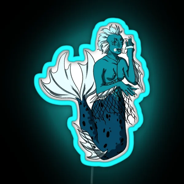 Punky Mermaid RGB Neon Sign