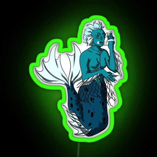 Punky Mermaid RGB Neon Sign