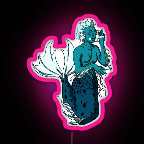 Punky Mermaid RGB Neon Sign