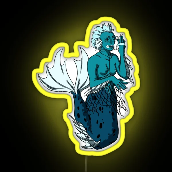 Punky Mermaid RGB Neon Sign