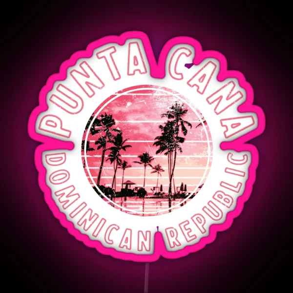 Punta Cana Dominican Republic Retro RGB Neon Sign