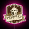 RGB LED digital signage for personalized pub decorations and ambiance.
