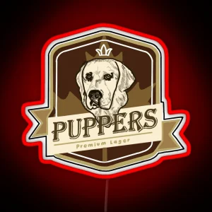 Puppers Beer Letterkenny RGB Neon Sign
