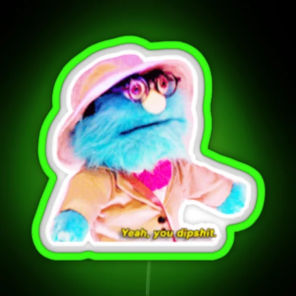 Puppet History Professor RGB Neon Sign