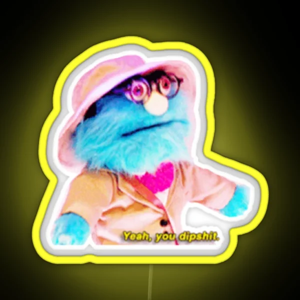 Puppet History Professor RGB Neon Sign
