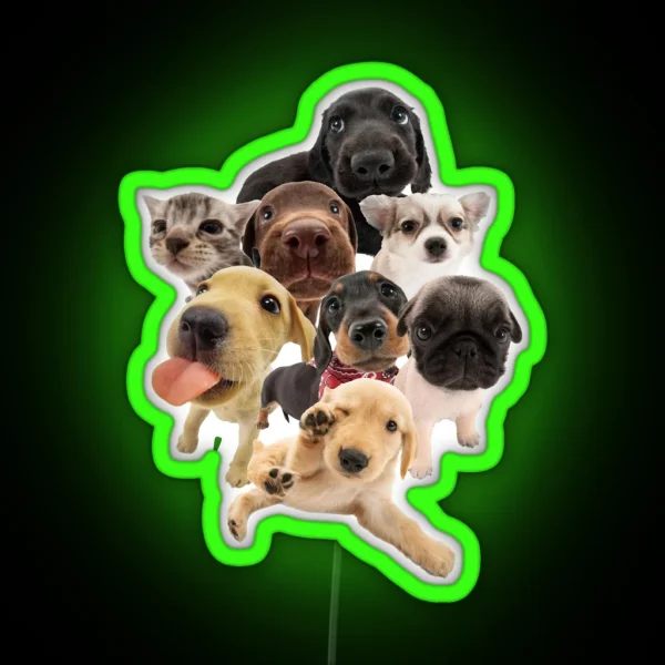 Puppies RGB Neon Sign