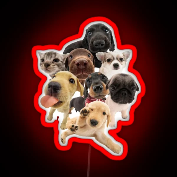 Puppies RGB Neon Sign