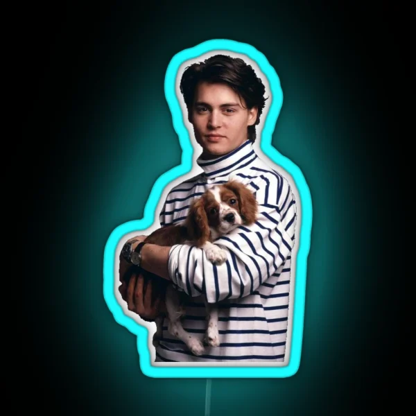 Puppy Depp RGB Neon Sign