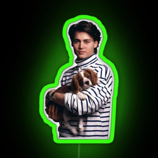 Puppy Depp RGB Neon Sign