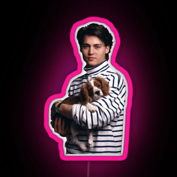 Puppy Depp RGB Neon Sign