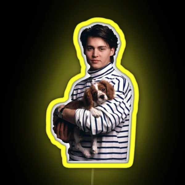 Puppy Depp RGB Neon Sign