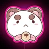 Vibrant, customizable, eye-catching puppy cat neon sign with color-changing capabilities.