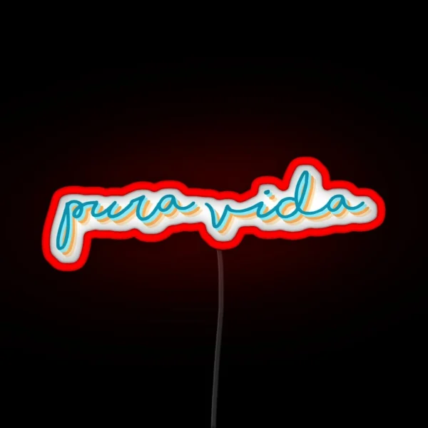 Pura Vida RGB Neon Sign