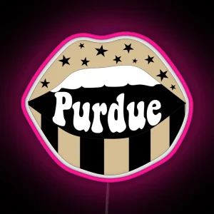 Purdue Lips RGB Neon Sign