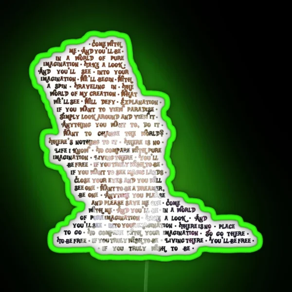 Pure Imagination RGB Neon Sign
