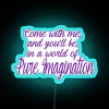Magical Neon Wall Art Sign with Color-Changing RGB Pure Imagination Theme