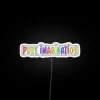 Add vibrant color to your space with this neon sign.