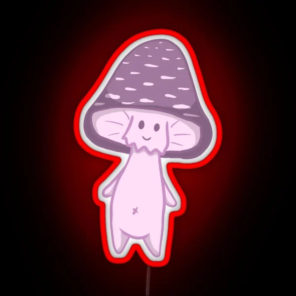 Purple Amanita Muscaria RGB Neon Sign