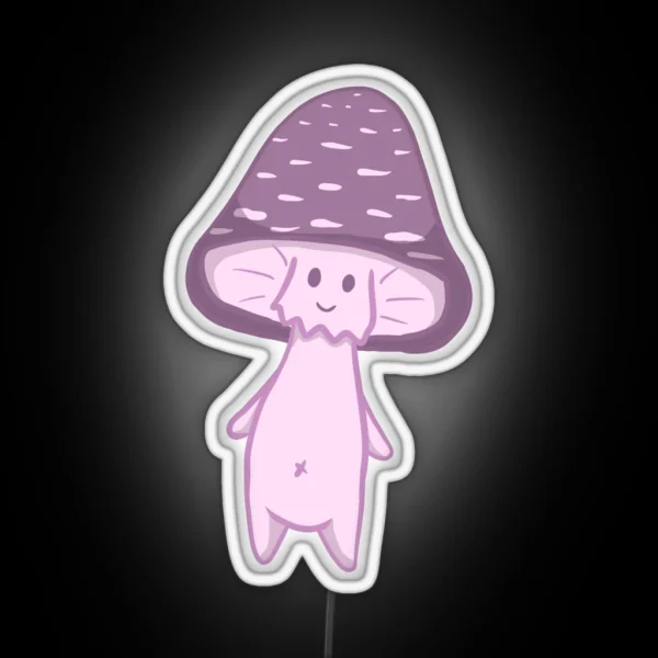 Purple Amanita Muscaria RGB Neon Sign