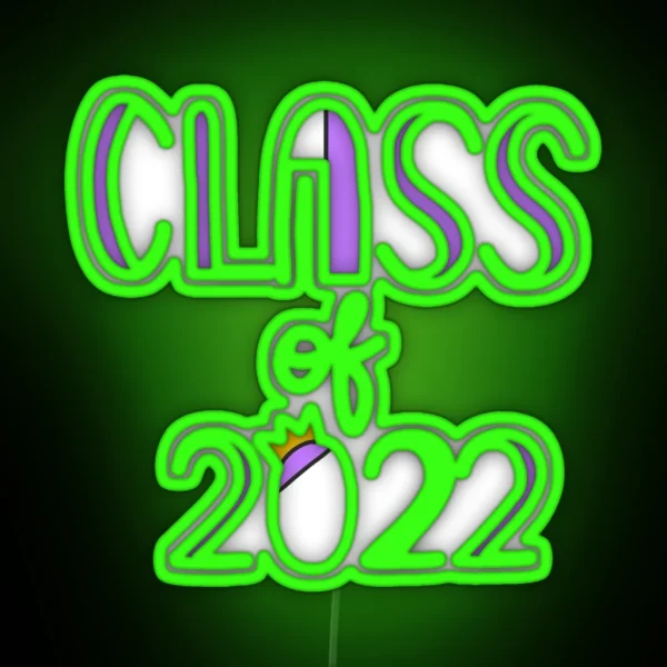 Purple Class Of 2022 RGB Neon Sign