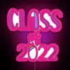 Graduation Day Celebration Purple Class of 2022 Neon Sign