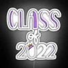 Personalized Purple Class of 2022 Customizable LED Neon School Sign
