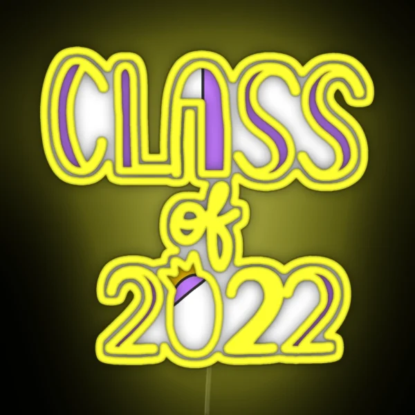 Purple Class Of 2022 RGB Neon Sign